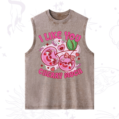 Purplehecate I Like You Cherry Much Washed Tank