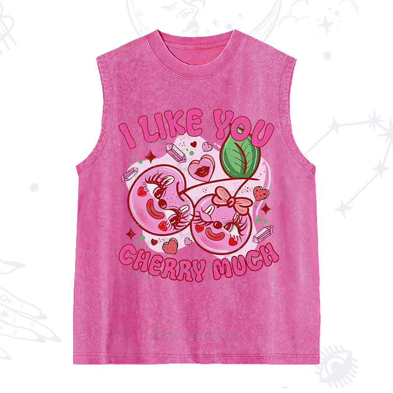 Purplehecate I Like You Cherry Much Washed Tank