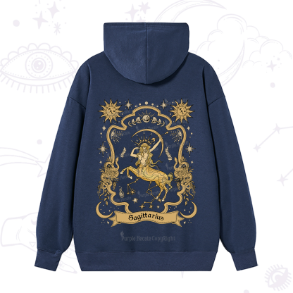 Purplehecate Sagittarius' Astral Mirage Zodiac Hoodie
