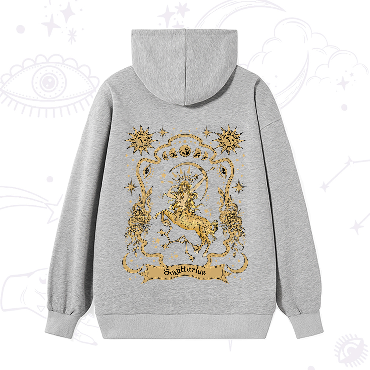 Purplehecate Sagittarius' Astral Mirage Zodiac Hoodie
