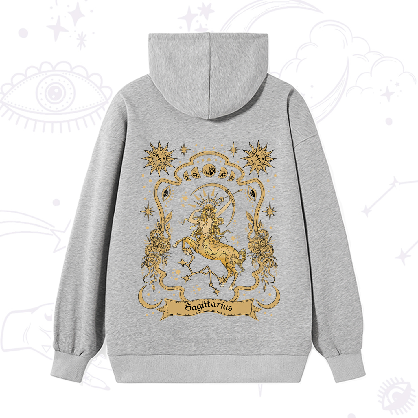 Purplehecate Sagittarius' Astral Mirage Zodiac Hoodie