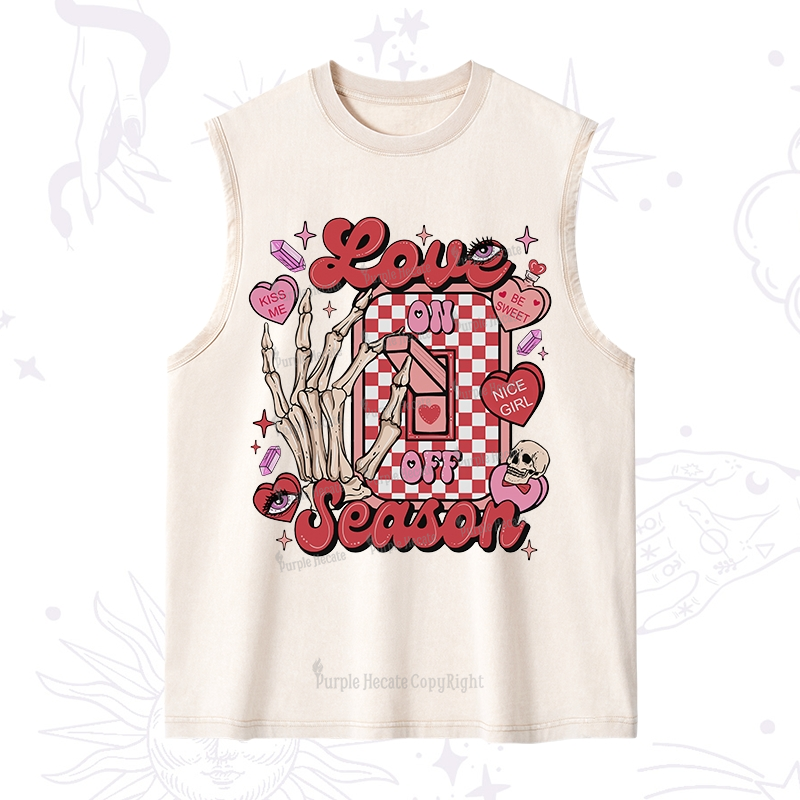 Purplehecate Love On Or Off Washed Tank