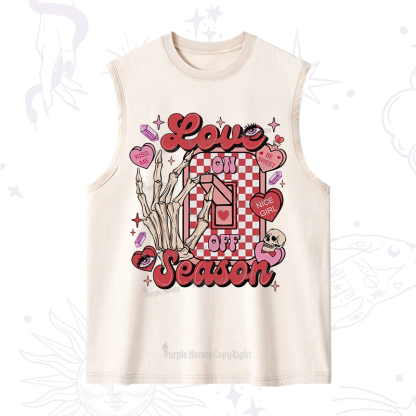 Purplehecate Love On Or Off Washed Tank