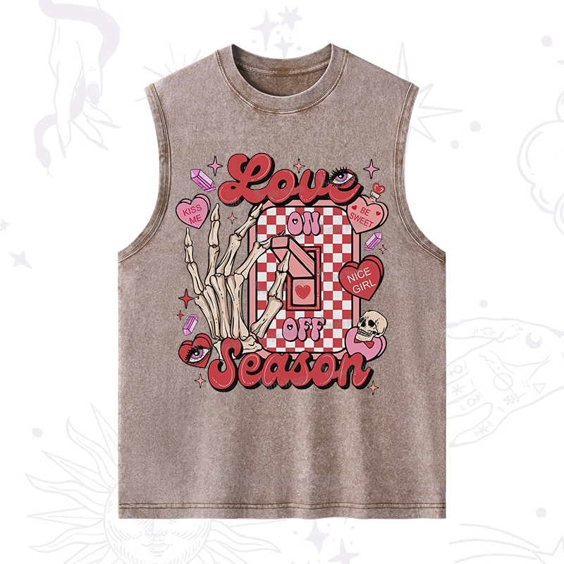 Purplehecate Love On Or Off Washed Tank