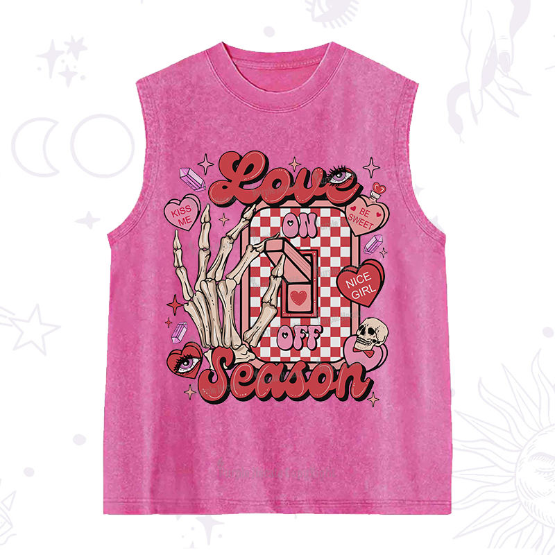 Purplehecate Love On Or Off Washed Tank