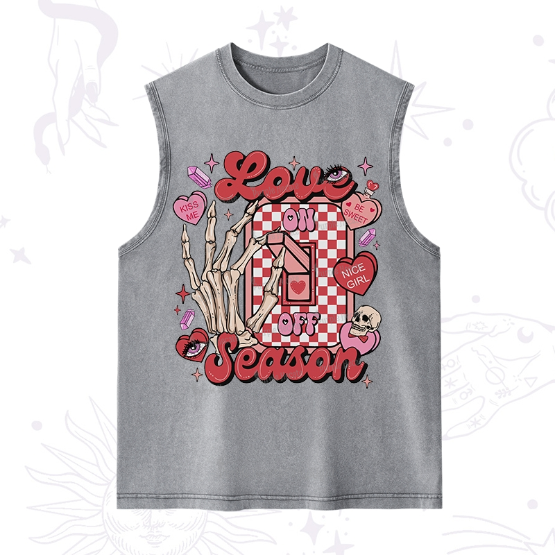 Purplehecate Love On Or Off Washed Tank