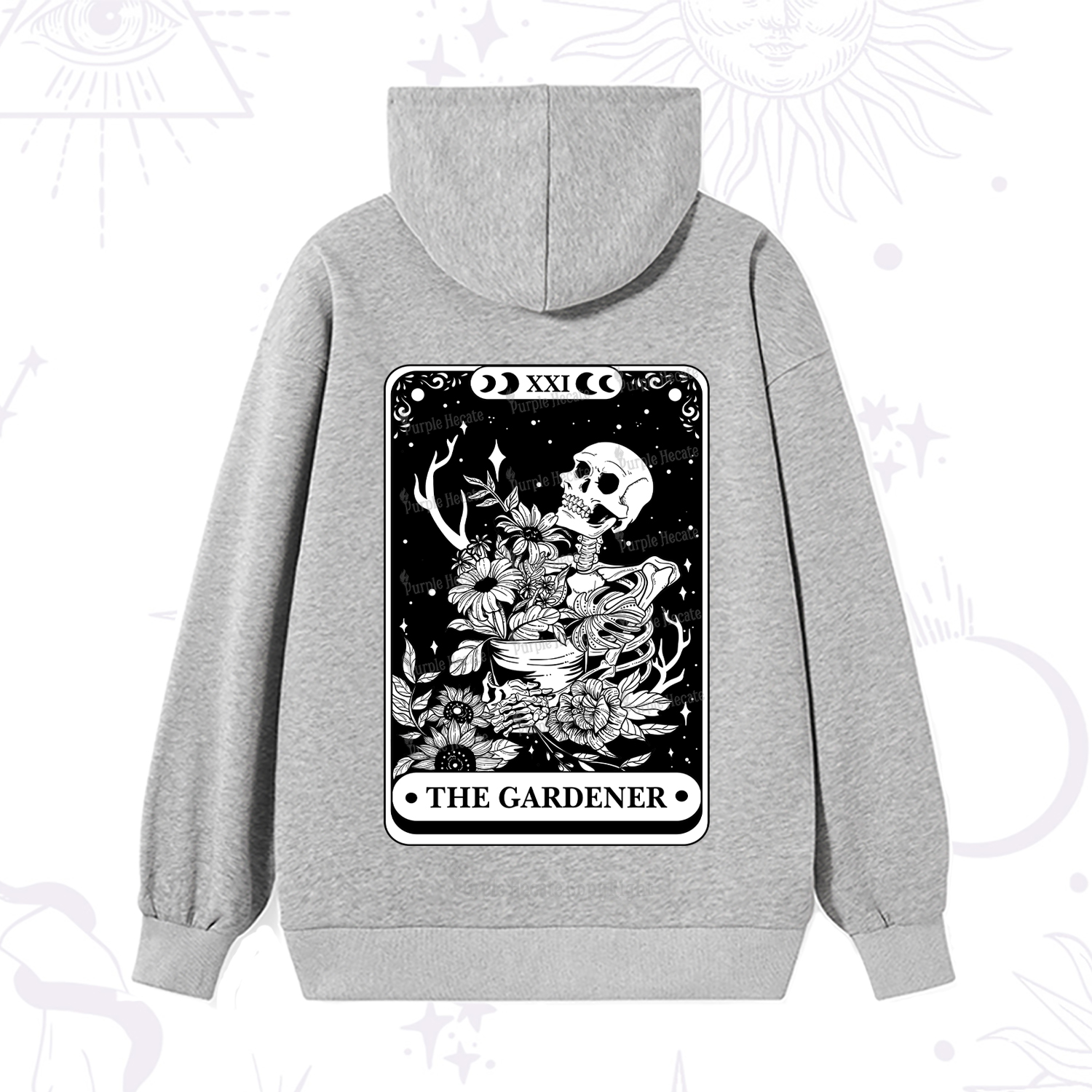 Purplehecate The Gardener Tarot Card Hoodie
