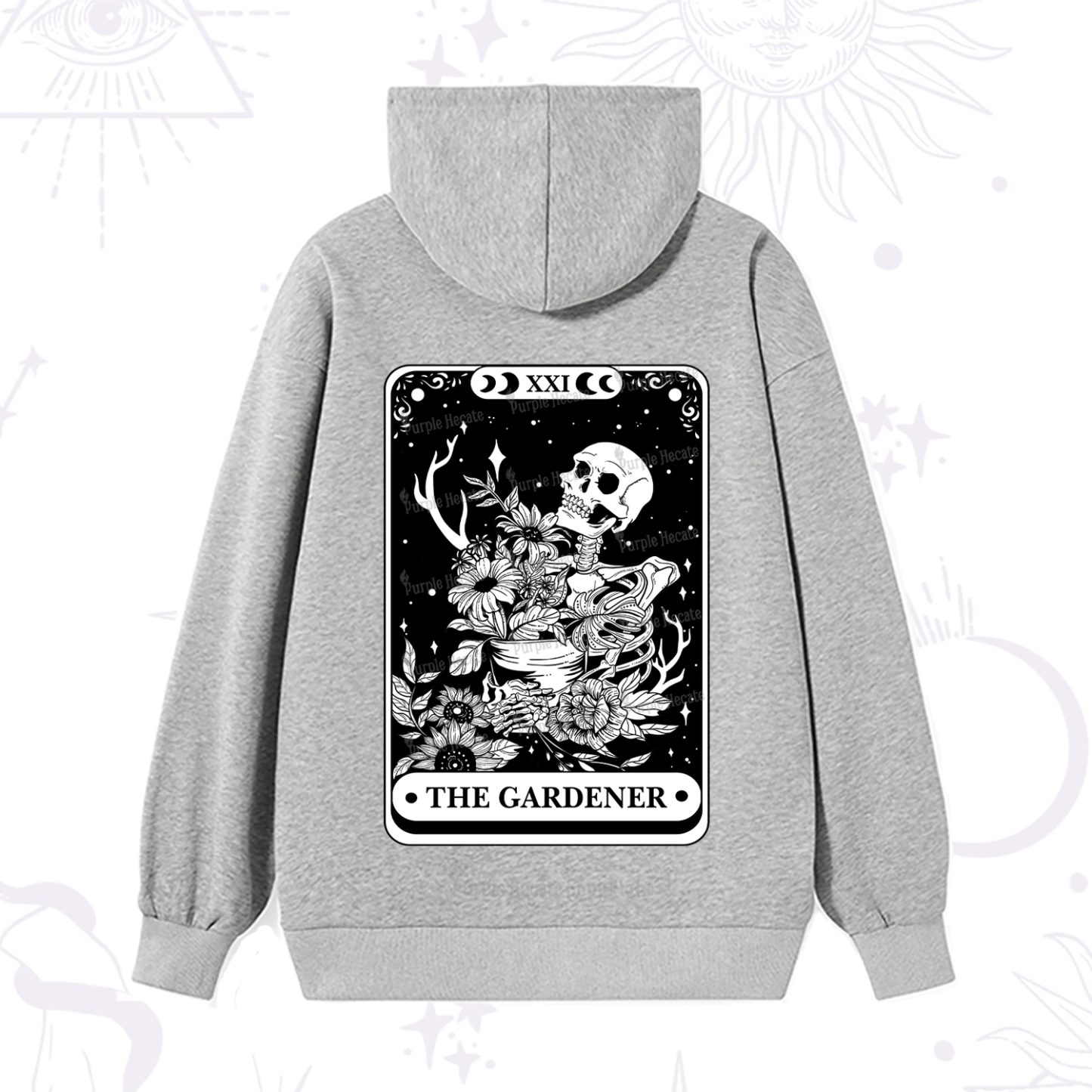 Purplehecate The Gardener Tarot Card Hoodie