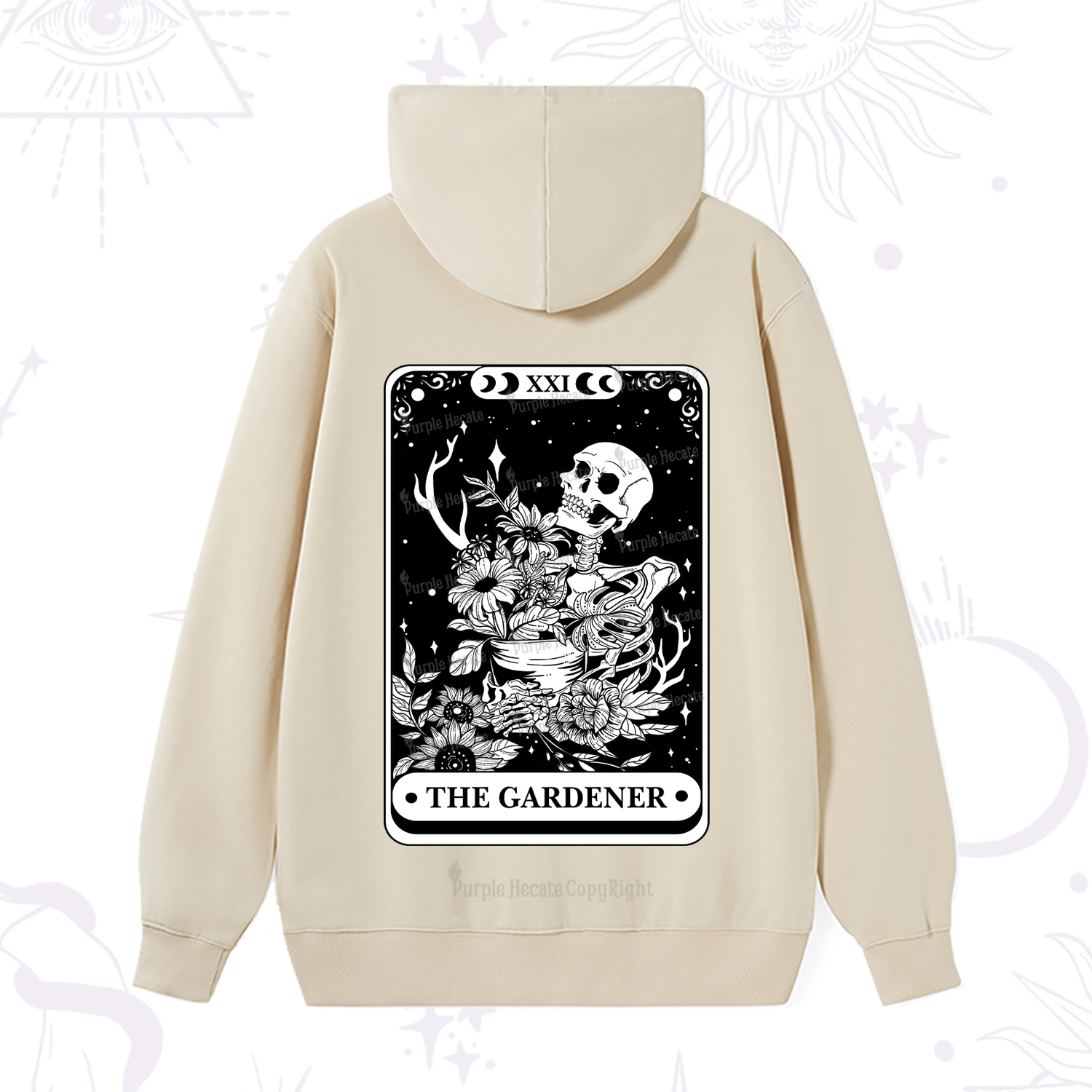 Purplehecate The Gardener Tarot Card Hoodie