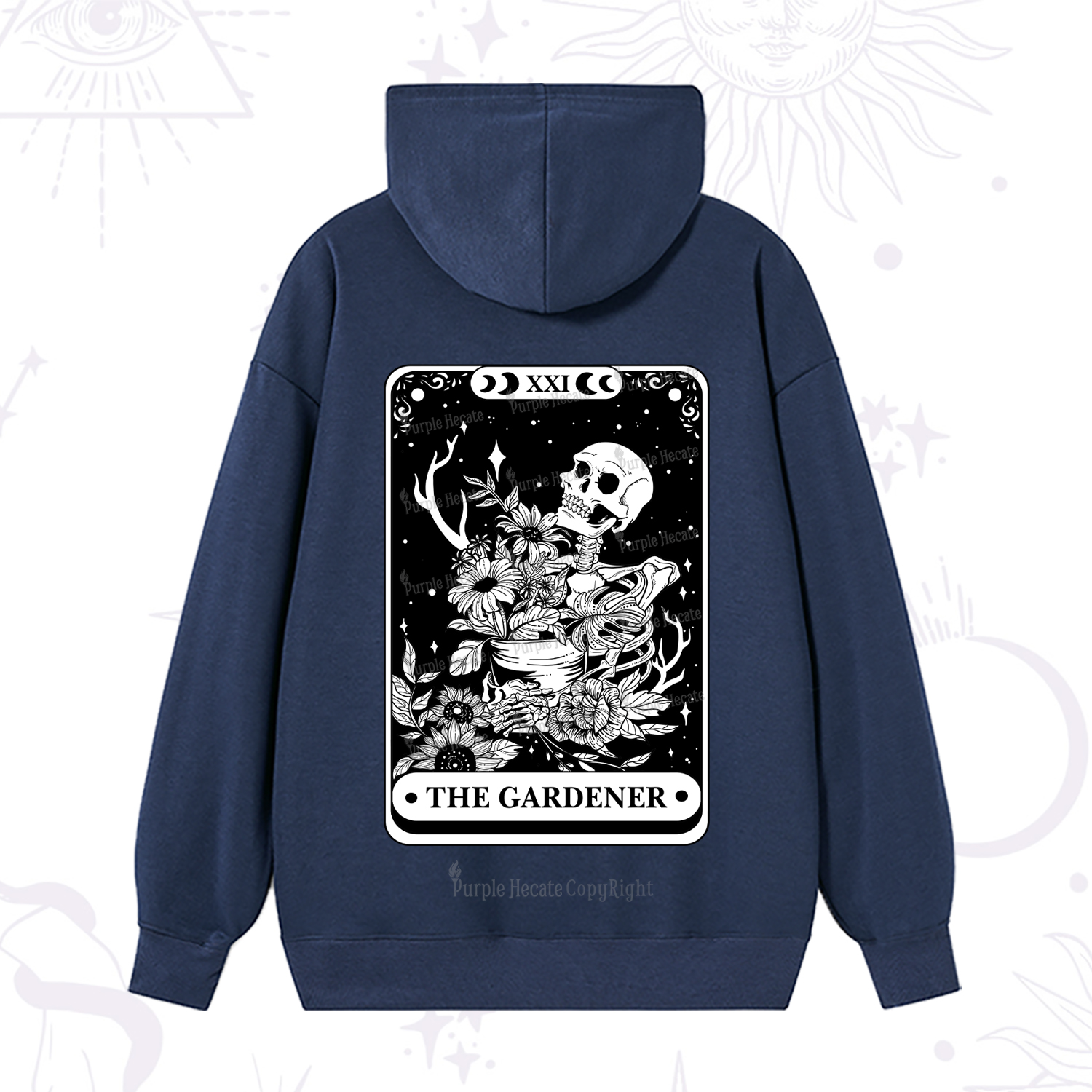 Purplehecate The Gardener Tarot Card Hoodie