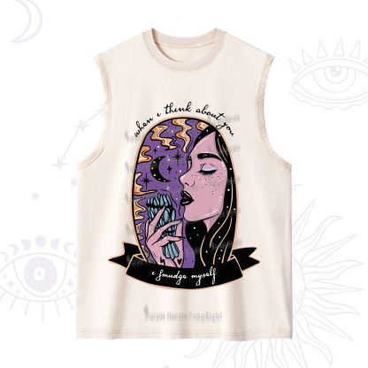 Purplehecate When I Think About You Washed Tank