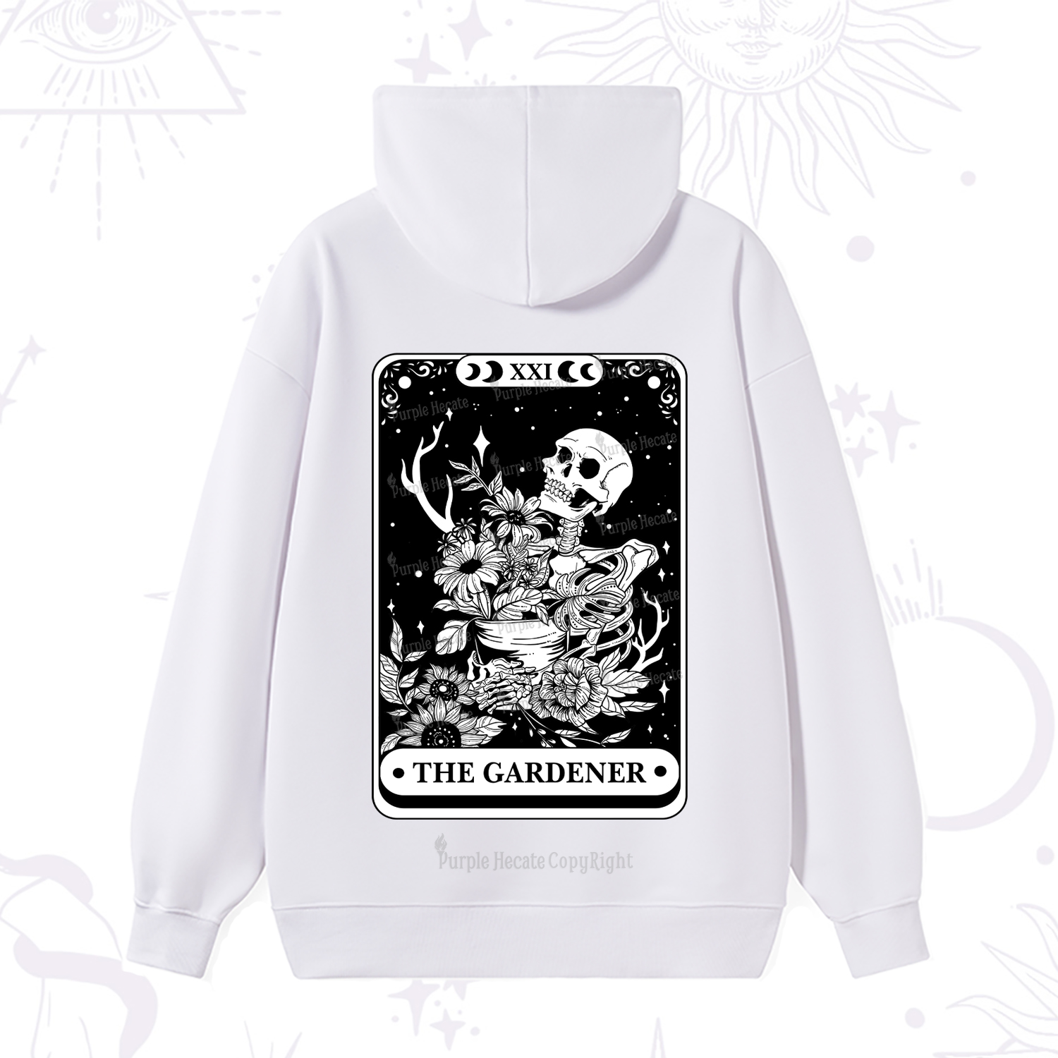 Purplehecate The Gardener Tarot Card Hoodie