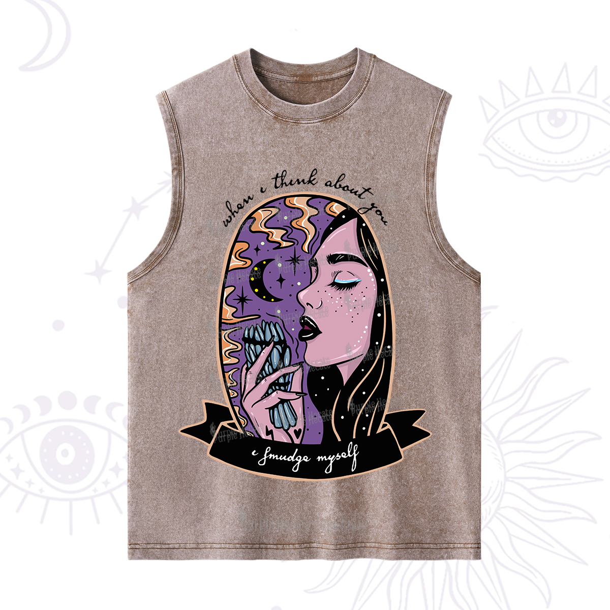 Purplehecate When I Think About You Washed Tank