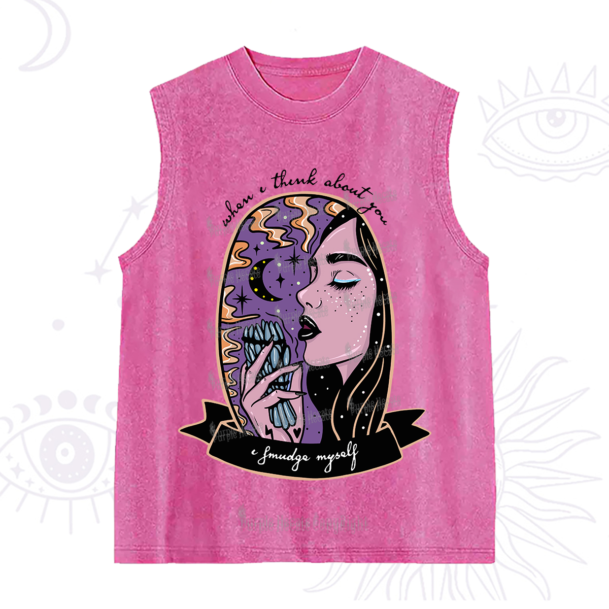 Purplehecate When I Think About You Washed Tank