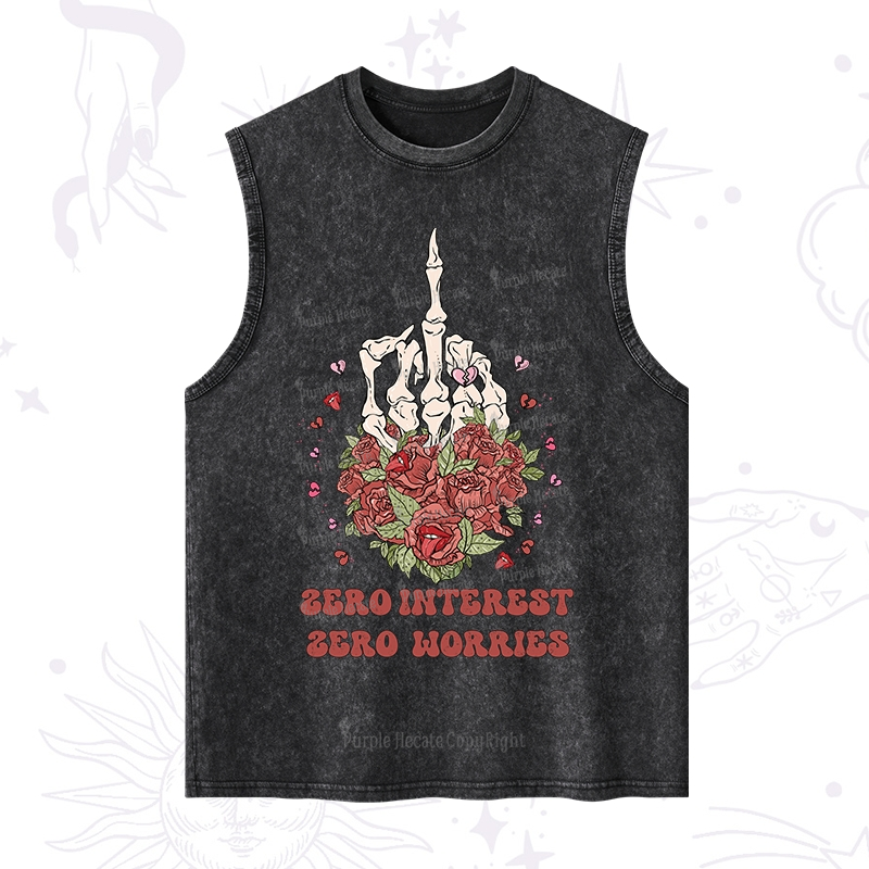 Purplehecate Zero Interest Zero Worries Washed Tank