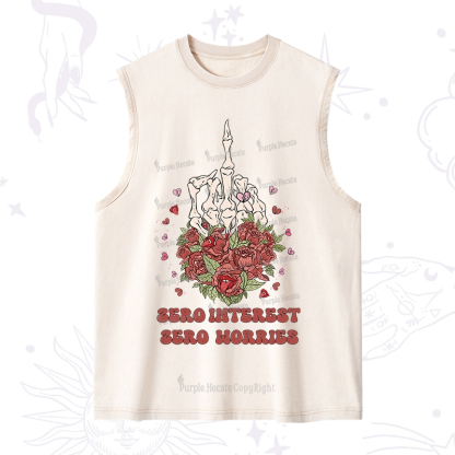 Purplehecate Zero Interest Zero Worries Washed Tank