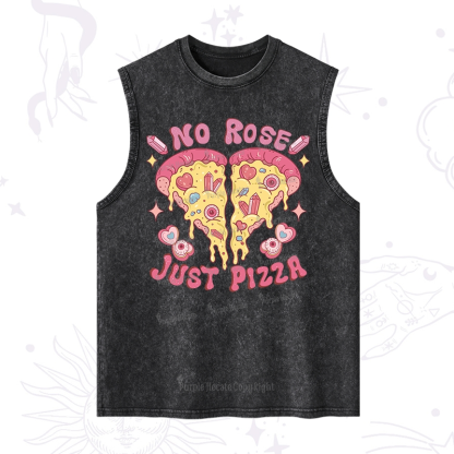Purplehecate No Rose Just Pizza Washed Tank