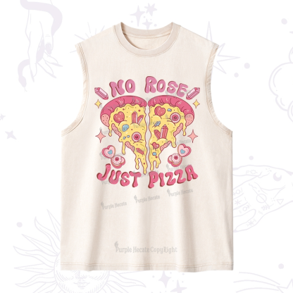 Purplehecate No Rose Just Pizza Washed Tank
