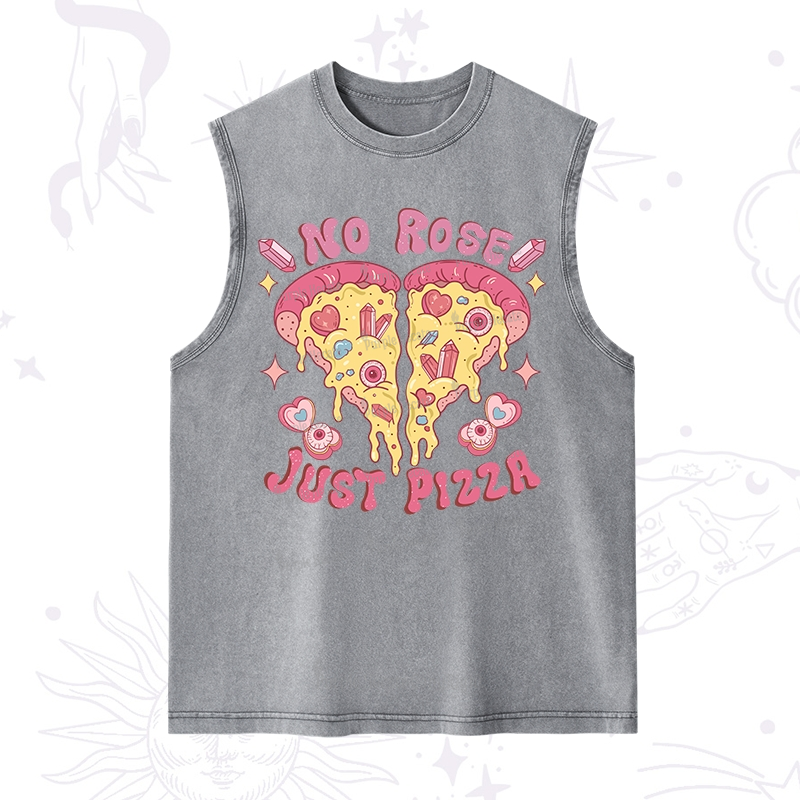 Purplehecate No Rose Just Pizza Washed Tank