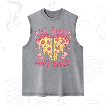 Purplehecate No Rose Just Pizza Washed Tank