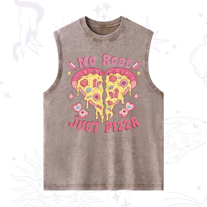 Purplehecate No Rose Just Pizza Washed Tank