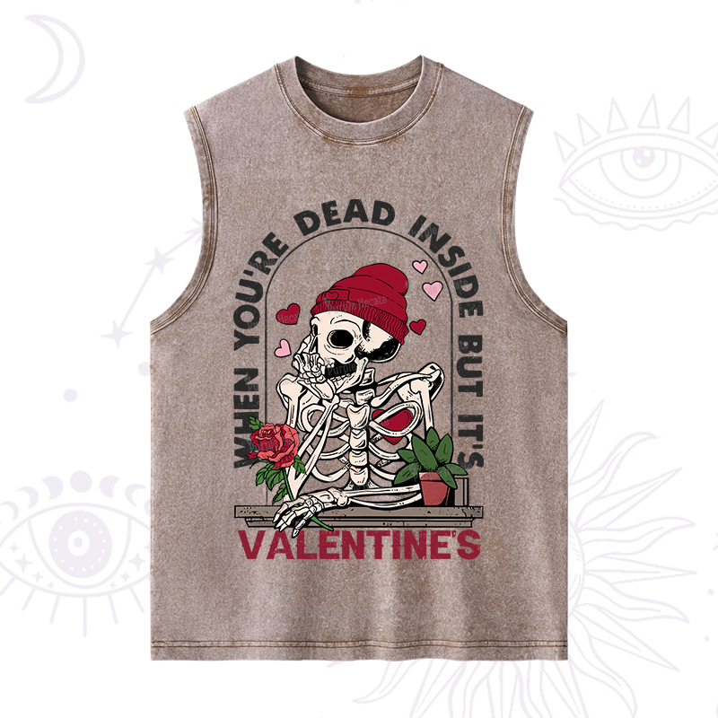 PurplehecateWhen You're Dead Inside But It's Valentine Washed Tank