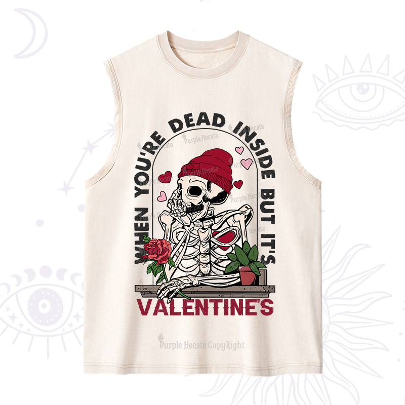 PurplehecateWhen You're Dead Inside But It's Valentine Washed Tank