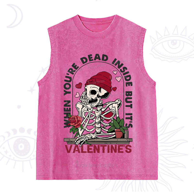 PurplehecateWhen You're Dead Inside But It's Valentine Washed Tank