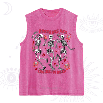 Purplehecate Roses Are Red Valentine Washed Tank