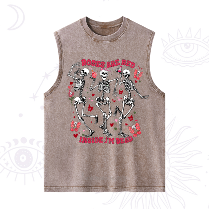 Purplehecate Roses Are Red Valentine Washed Tank