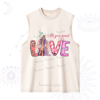 Purplehecate All You Need Is Valentine Washed Tank