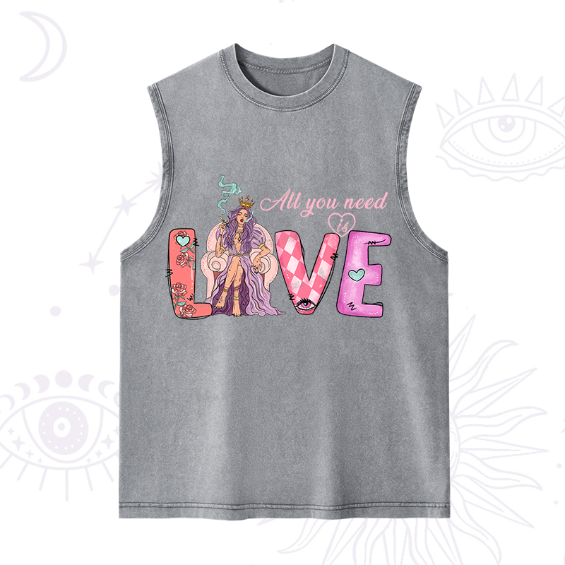 Purplehecate All You Need Is Valentine Washed Tank