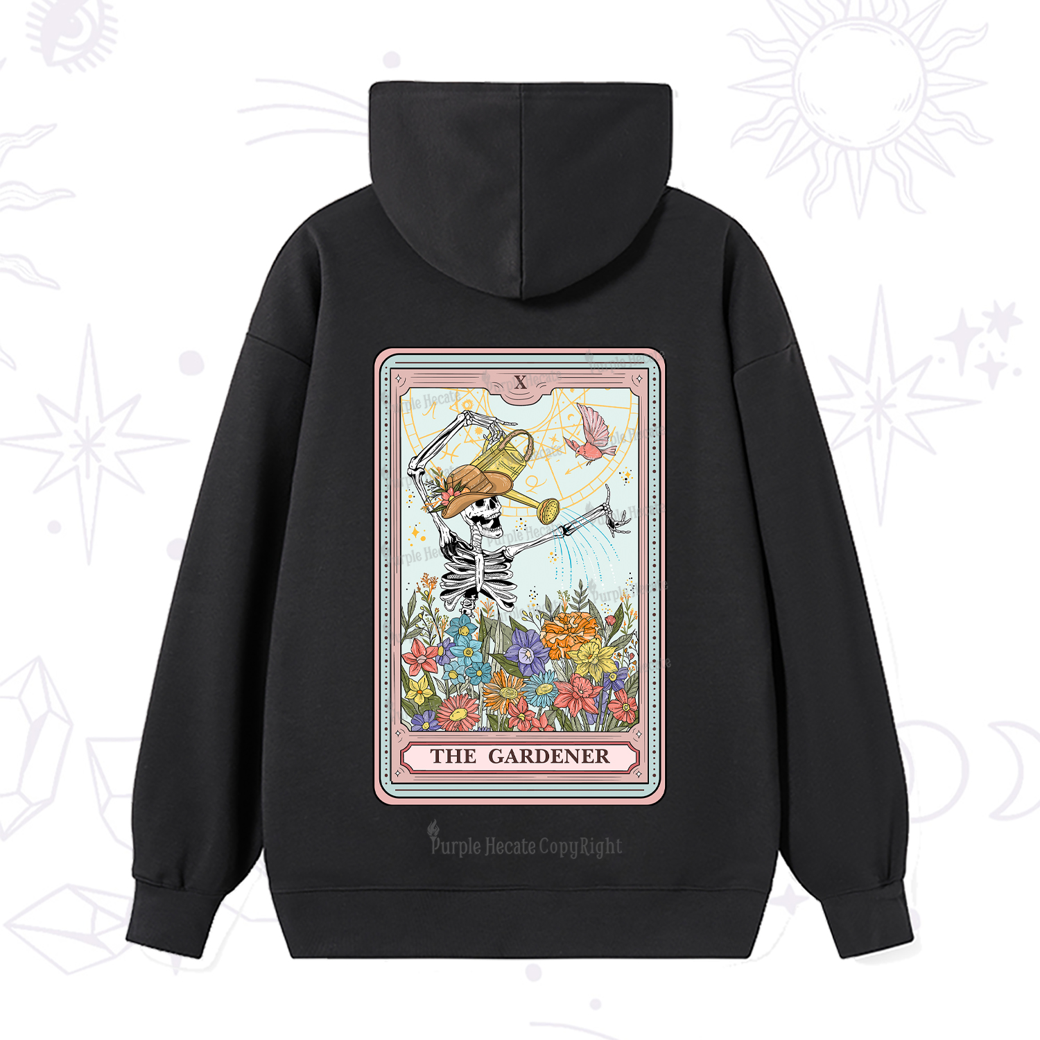 Purplehecate The Gardener Tarot Hoodie