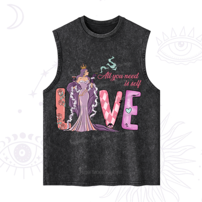 Purplehecate All You Need Is Self Valentine Washed Tank