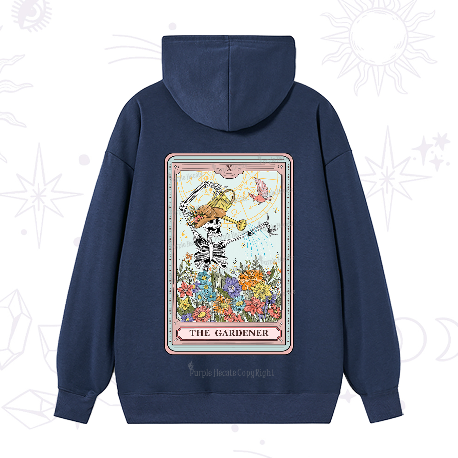 Purplehecate The Gardener Tarot Hoodie