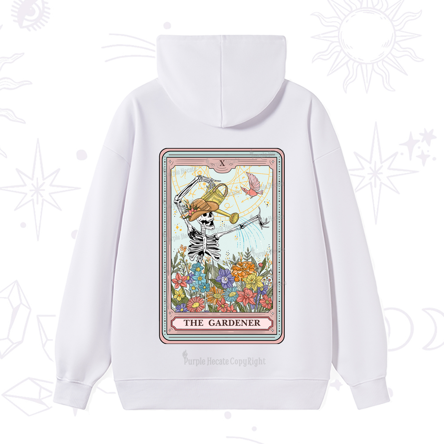 Purplehecate The Gardener Tarot Hoodie