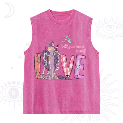 Purplehecate All You Need Is Self Valentine Washed Tank