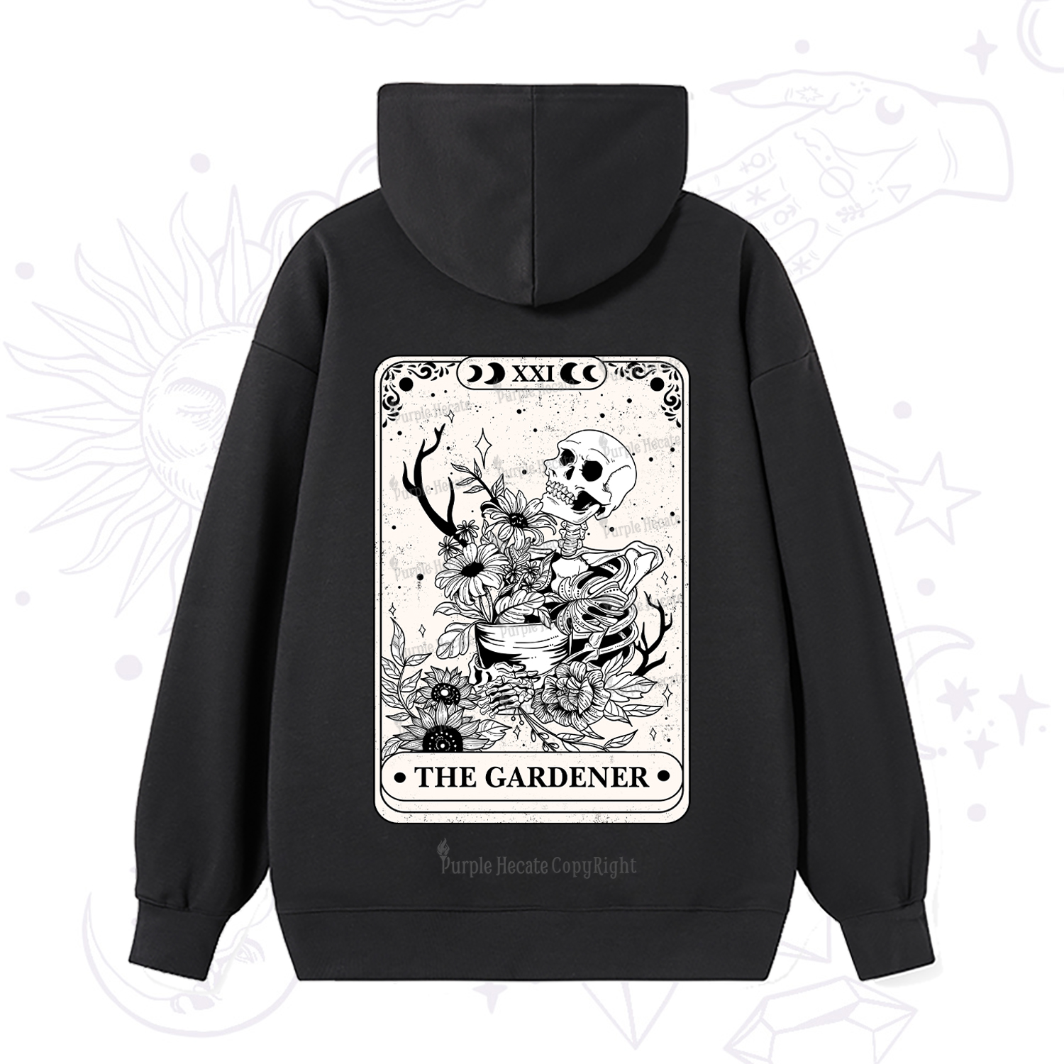 Purplehecate The Gardener Tarot Hoodie