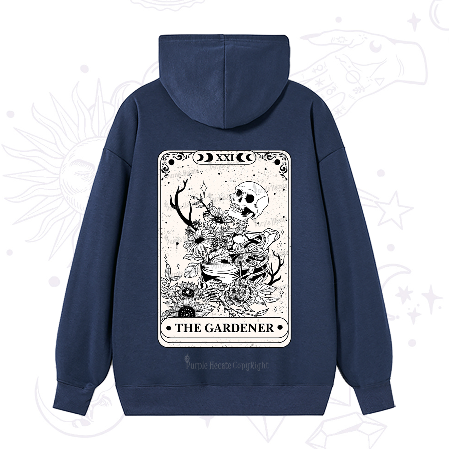 Purplehecate The Gardener Tarot Hoodie