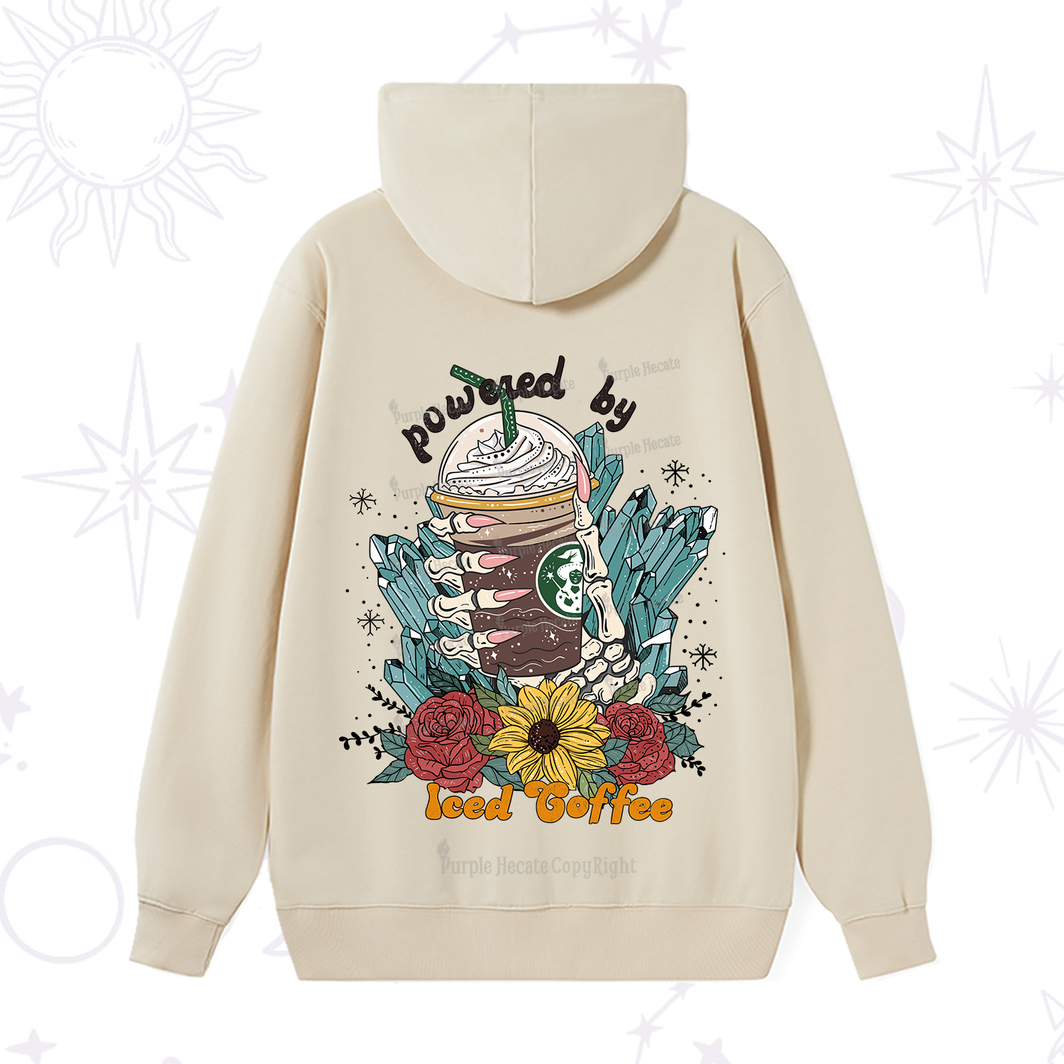 Purplehecate Powered By Ice Coffee Hoodie