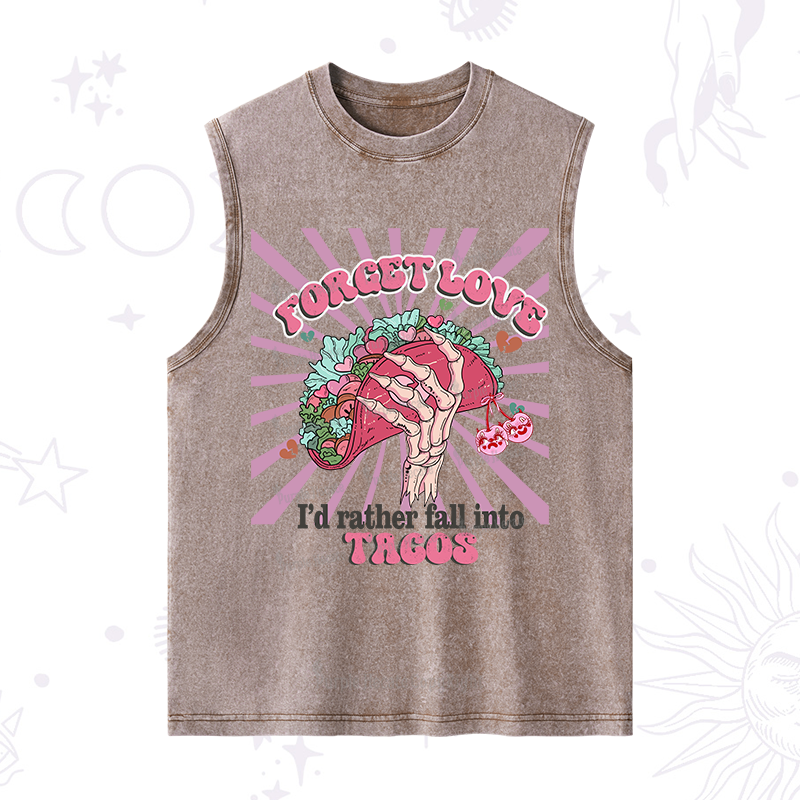 Purplehecate Love's Overrated Tacos Forever Washed Tank