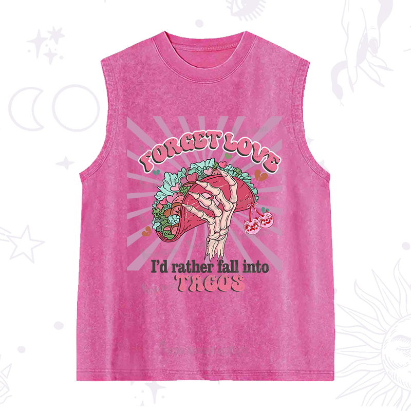 Purplehecate Love's Overrated Tacos Forever Washed Tank