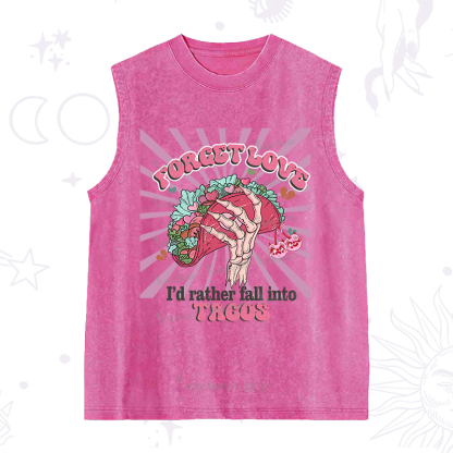 Purplehecate Love's Overrated Tacos Forever Washed Tank