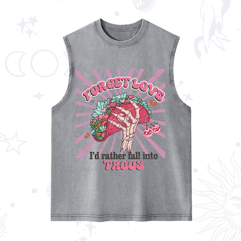 Purplehecate Love's Overrated Tacos Forever Washed Tank