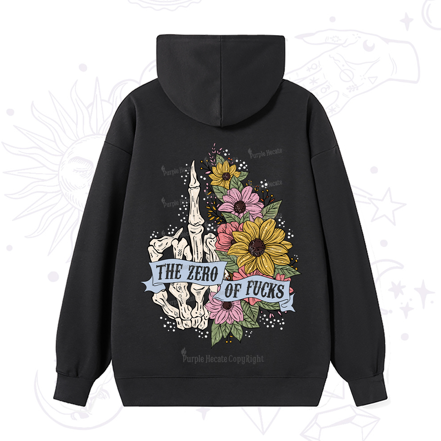 Purplehecate The Zero Of Fucks Hoodie