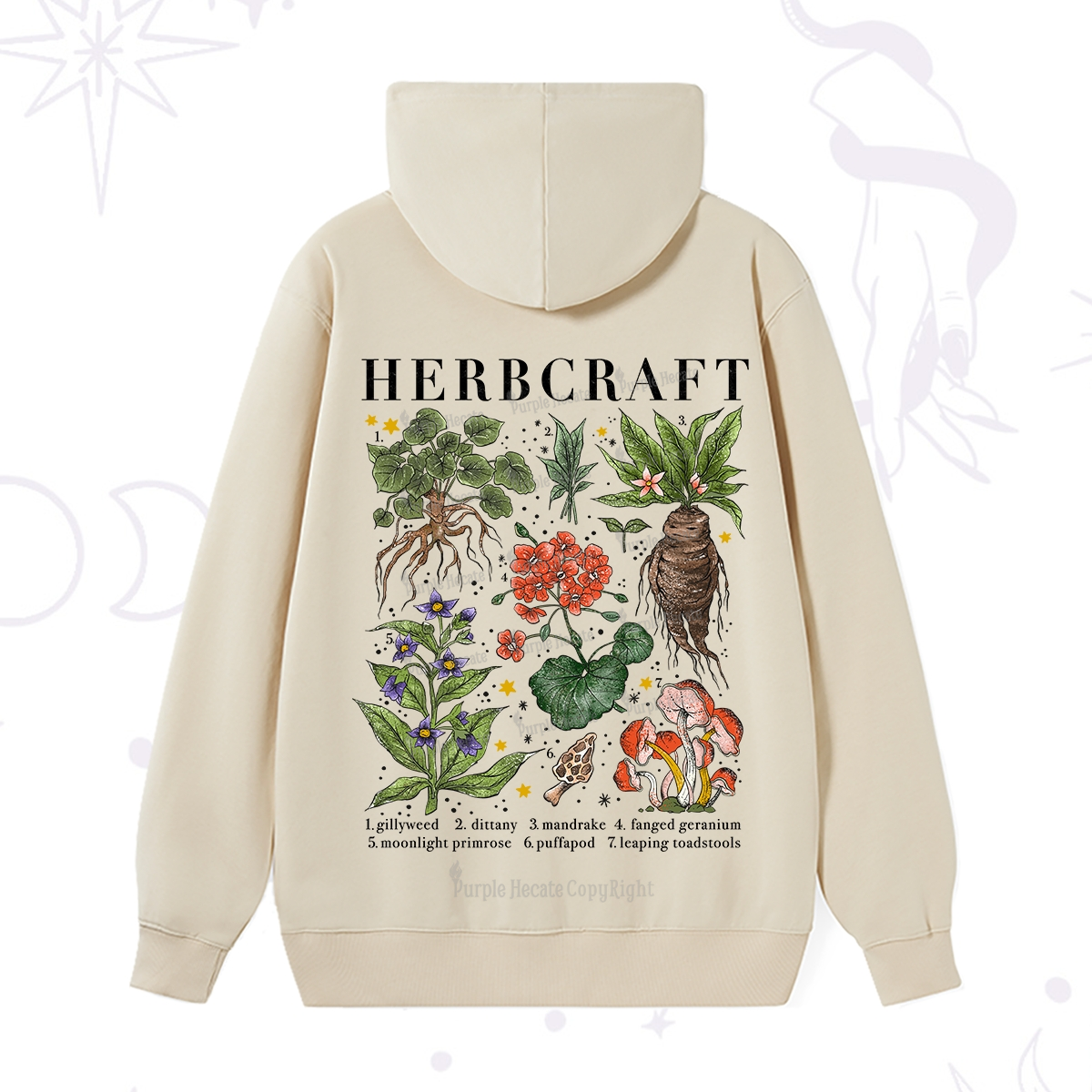 Purplehecate Magical Herbcraft Hoodie