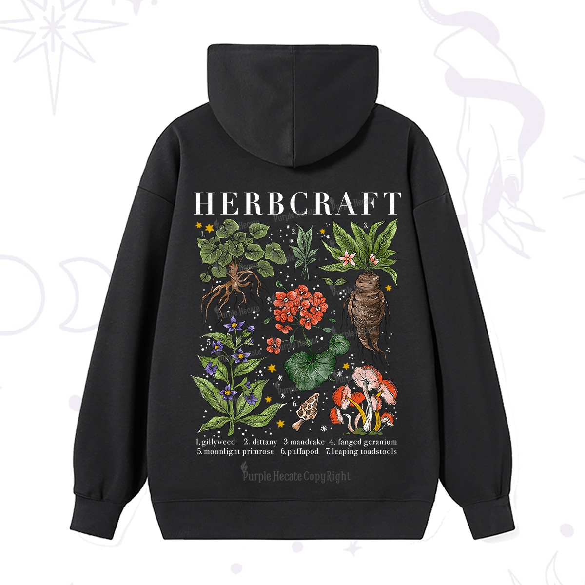Purplehecate Magical Herbcraft Hoodie