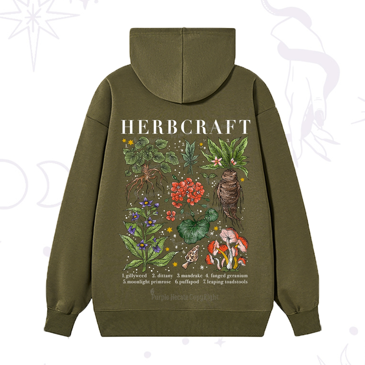 Purplehecate Magical Herbcraft Hoodie