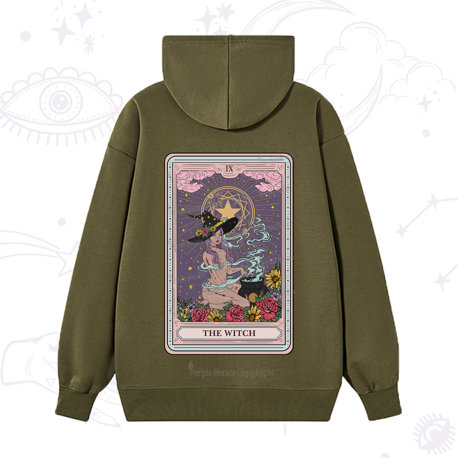 Purplehecate The Witch Tarot Hoodie