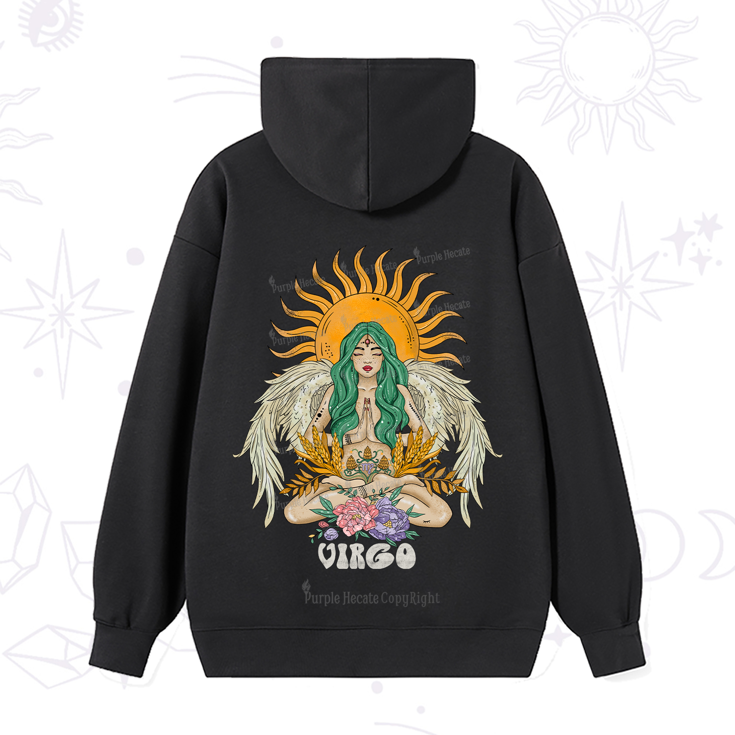 Purplehecate Sun Guardian Of Virgo Zodiac Hoodie
